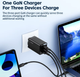 Сетевое зарядное устройство Toocki 67W GAN (2xType-C + USB-A) - изображение 5