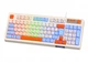 Клавіатура Maxxter KBG-3C01-UA, White, USB, 98 кнопок, LED підсвічування, 1.8 м - зображення 3