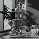 Домик когтеточка для кошек Lesko TM100 Dark Gray царапка с игровым комплексом - изображение 2