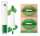 Губная помада 2-в-1 QiBEST №9 Lip Gloss and Lipstick Зеленая водостойкая матовая - изображение 1