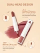 Губная помада 2-в-1 QiBEST №9 Lip Gloss and Lipstick Зеленая водостойкая матовая - изображение 4