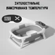 Ванночка дитяча складна з подушкою в комплекті сірий колір - зображення 5