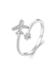 Серебряное кольцо "Самолет" 17,5 077-10359 - изображение 1