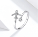 Серебряное кольцо "Самолет" 17,5 077-10359 - изображение 3