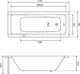 Ванна акриловая Helmken Rivana 180x80 см (322E54D273) комплект 2 в 1: прямоугольная ванна, ножки - изображение 12