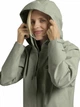 Спортивная ветровка с капюшоном женская Jack Wolfskin Trailtime 2L Jkt A63902-4137 M Серая с зеленым (4064886469098) - изображение 4
