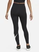 Спортивные леггинсы для фитнеса высокие женские Nike W Nsw Nk Clsc Gx Hr Tight Ftra DV7791-010 XL Черный/Белый (0196153415065) - изображение 2