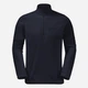 Толстовка на флисе, на молнии мужская Jack Wolfskin Taunus Hz M 1709522-1010 M Темно-синяя (4064993552355) - изображение 4