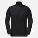 Толстовка на флисе, на молнии мужская Jack Wolfskin Taunus Hz M 1709522-6000 S Черная (4064993552713) - изображение 4