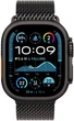 Браслет Drobak Milanese Loop Natural Titanium для Apple Watch Ultra / Ultra 2 / Ultra 3 49/46/45/44mm Black (818174) - зображення 3