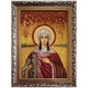 Икона "Святая великомученица Маргарита Антиохийская" янтарная 20х30 - изображение 1