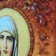 Икона "Святая мученица Антонина" янтарная 15х20 - изображение 15