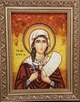 Икона "Святая мученица Виктория (Ника)" янтарная 15х20 - изображение 6
