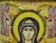 Икона "Пресвятой Богородицы Знамение" янтарная 15х20 - изображение 2
