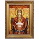 Икона "Образ Пресвятой Богородицы Неупиваемая чаша" янтарная 30х40 - изображение 2