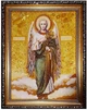 Икона "Святой Архангел Гавриил" янтарная 15х20 - изображение 1