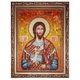 Икона "Святой великомученик Никита" янтарная 15х20 - изображение 1