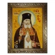 Икона "Святой архиепископ Лука Крымский" янтарная 15х20 - изображение 1