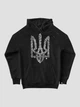 Худі чоловічий Dubhumans Nation Code з гербом тризубом Чорний M-L (NC-H-B-ML) - зображення 3