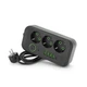 Мережевий фільтр Voltronic F09U-Black 2 м, 3 розетки, 10А - зображення 1