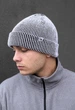 Шапка Мужская Стаф Черная Белая Базовая Staff White & Black Stripes Универсальный (314449) - изображение 2