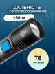 Ручной фонарь аккумуляторный для кемпинга светодиодный LED фонарик с зарядкой от USB ЮСБ с зумом - изображение 2