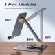 Подставка UGREEN LP894 для планшета 360° алюминиевая, настольная, iPad Pro, iPhone, Xiaomi, Galaxy Grey (45860) - изображение 4