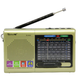 Радиоприемник колонка MP3 USB Golon RX-6622 с ремешком золотистый - изображение 1