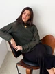 Джемпер женский ARTKNIT Soft L/XL Темно-зеленый (4823093470880) - изображение 3