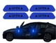 Отражатель на автомобильную дверь Светоотражающая наклейка для дверей авто 4 штуки Синий - изображение 3