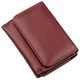 Женский компактный бумажник на кнопке из натуральной кожи ST Leather темно-красный (bg188fash85) - изображение 2