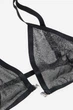 Бюстгальтер H&M 271190108 XXL Черный/Серебристый - изображение 2