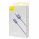 Зарядний кабель Baseus Crystal Shine Series Lightning 2.4A 1.2m Purple (CAJY000005) - изображение 4