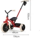 Велосипед детский Qplay Elite Pro Трехколесный с родительской ручкой Green (T180-BEliteProGreen) - изображение 7