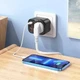 Сетевое зарядное устройство Hoco NS3 Multifunctional socket (1C2A PD20W) Black - изображение 5