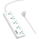 Сетевой удлинитель Hoco AC13A Talento 5-position Socket (1C3A) White - изображение 2