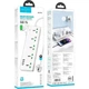 Сетевой удлинитель Hoco AC13A Talento 5-position Socket (1C3A) White - изображение 5
