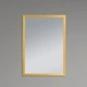 Дзеркало настінне Zerix FONTE MRZ09-70x85-Reverse GOLD прямокутне в золотій рамі (ZX5639) - изображение 3