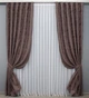 Комплект готовых штор VR-Textil Жаккард Sultan XO № 1681ш Бурый 150х270 см 2 шт (33-0561) - изображение 2