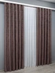 Комплект готовых штор VR-Textil Жаккард Sultan XO № 1681ш Бурый 150х270 см 2 шт (33-0561) - изображение 4