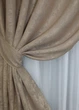 Комплект штор на люверсах VR-Textil Жаккард Sultan XO № 1680ш 150х250 см 2 шт Темно-бежевый (37-0195) - изображение 5