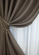 Комплект готовых штор VR-Textil Блэкаут Midnight № 1673ш Какао 150х290 см 2 шт (33-0567) - изображение 5