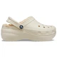 Женские сабо с мехом Crocs Classic Platform Lined Clog W 41 Бежевый 207938 - изображение 11