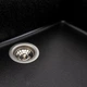 Гранитная мойка прямоугольная для кухни Platinum 7945 Paruana 780x450x190 матовая черный металлик - изображение 6