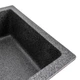 Гранитная мойка прямоугольная для кухни Platinum 7945 Paruana 780x450x190 матовая графит - изображение 4
