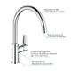 Змішувач для кухні Grohe QuickFix Start Edge 30529001 - зображення 5