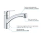Змішувач для кухні з висувним виливом Grohe QuickFix Start 30531001 - зображення 10