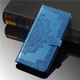 Кожаный чехол-книжка Epik Art Case с визитницей для TECNO Spark 7 Синий - изображение 4