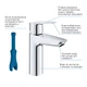Змішувач для раковини M-розміру Grohe QuickFix Start функція енергозбереження 23746002 - изображение 8