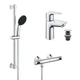 Набір Grohe QuickFix Precision Flow для душу та змішувач для раковини Start Edge M-розміру (UA202503TE) - изображение 1